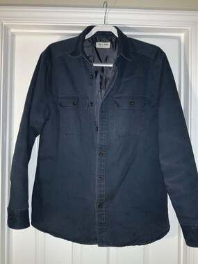 Line of Trade Men's Cotton Twill Quilted Lined Shirt Jacket